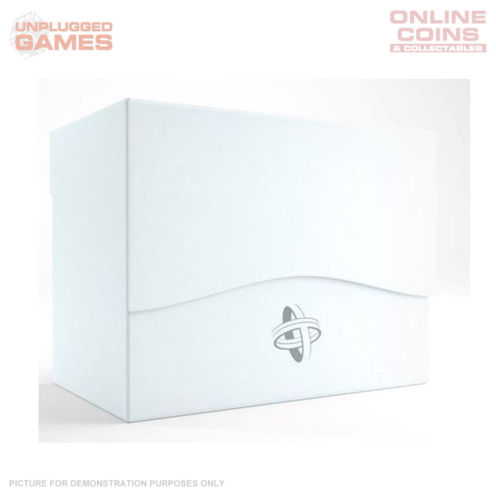 Gamegenic Side Holder Holds 80 Sleeves Deck Box White